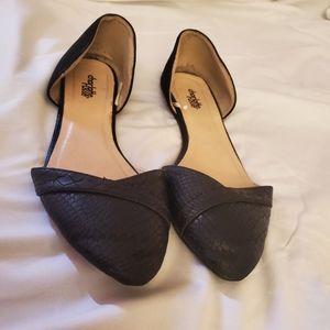 Black Pointed Flats